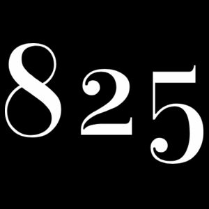 Mens Black 825 Tshirt Design